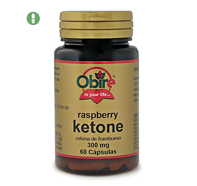 Cétones de framboise 300 mg 60 Caps - OBIRE