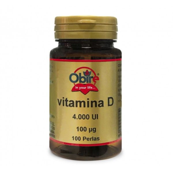 VITAMIN D3 100 mcg 4000UI 100 Pärlor - OBIRE