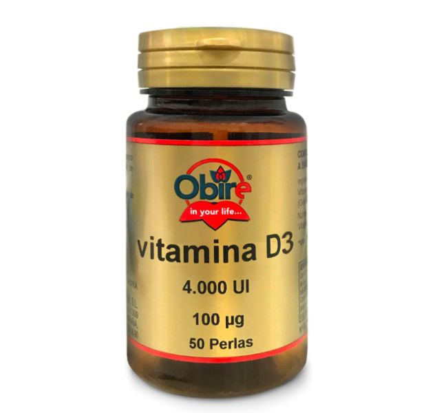 VITAMIN D3 100 mcg (4000 IE) 50 pärlor - OBIRE