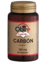 Comprar OBIRE Carbón Vegetal 350 mg 60 Cápsulas Por 5,80€