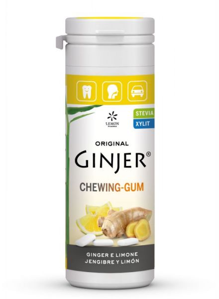 GINGER XICLETS LLIMONA 30g STEVIA - LEMONPHARM