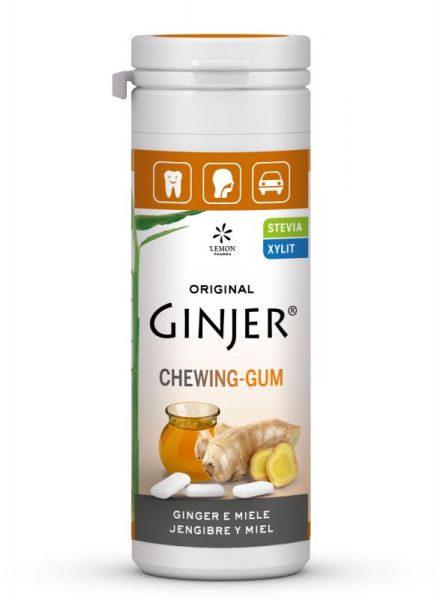 GINJER CHICLES HONEY 30g STEVIA - LEMONPHARM