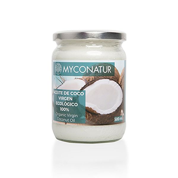 Óleo de coco virgem orgânico 500g - MYCONATUR