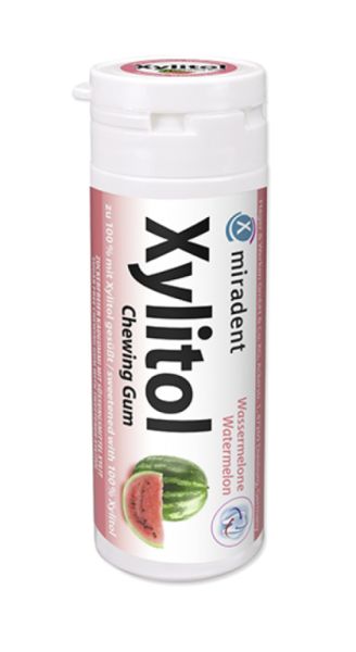 Xylitol-Kaugummi mit Wassermelonengeschmack im Glas, 30 Einheiten