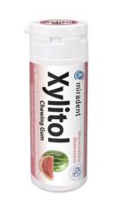 Buy MIRADENT Xylitol Watermelon Flavor Chewing Gum Jar 30 Units By 3,15€