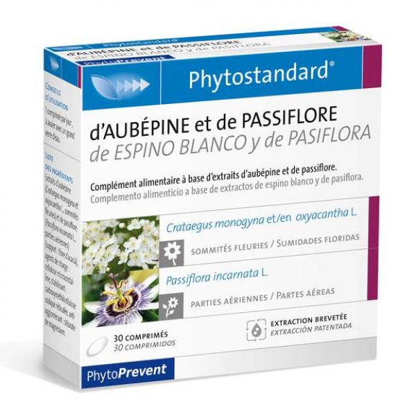 Phytostandard Aubépine Passiflore 30 Comprimés