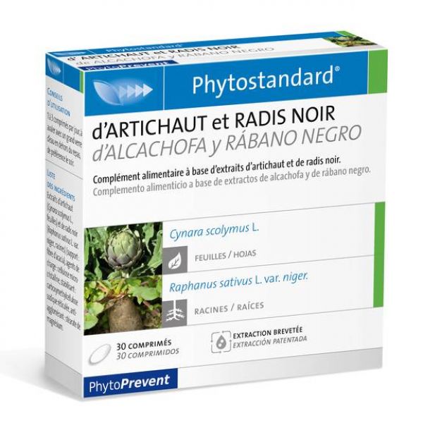 Phytostandard Alcachofa Rábano Negro 30 Comprimidos