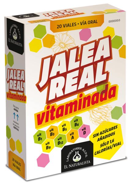 Frascos de geléia real com vitaminase 20