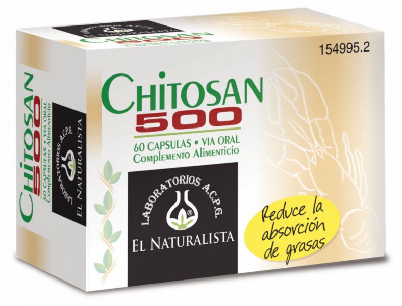 Chitosan 500 mg 60 Cápsulas - EL NATURALISTA