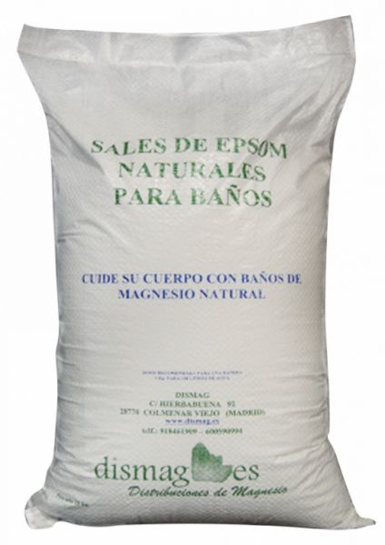 Sels de bain au magnésium d'Epsom 2 kg - DISMAG