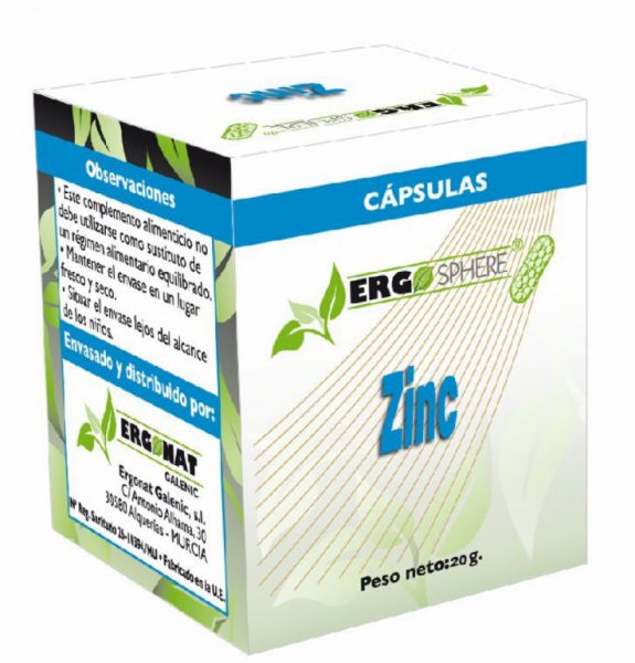 Zinc 50 Gélules - ERGOSPHERE