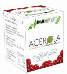 Comprar ERGOSPHERE Acerola 40 Cápsulas Por 11,97€