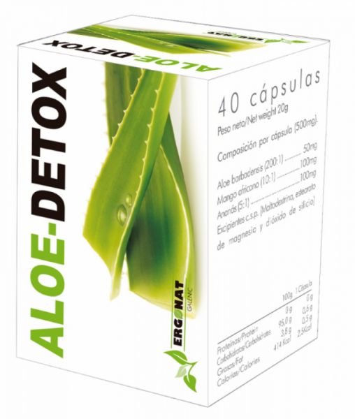 Aloe Detox 40 Cápsulas - ERGOSPHERE