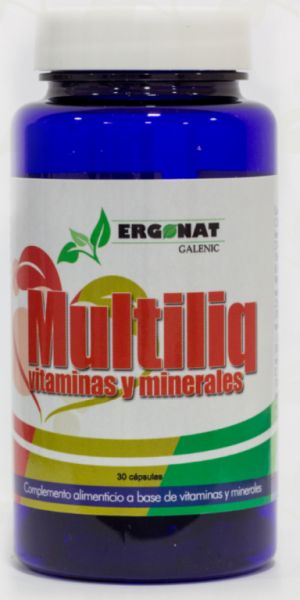 Multiliq Multivitamin 30 Capsules - ERGOLIQUID