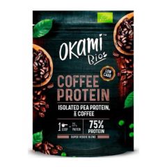 köpa OKAMI BIO ÄRT OCH KAFFE PROTEIN ISOLERAT 500G Förbi 26,95€