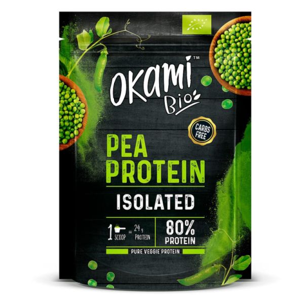 Isolated Pea Protein 100% 500 g - OKAMI BIO