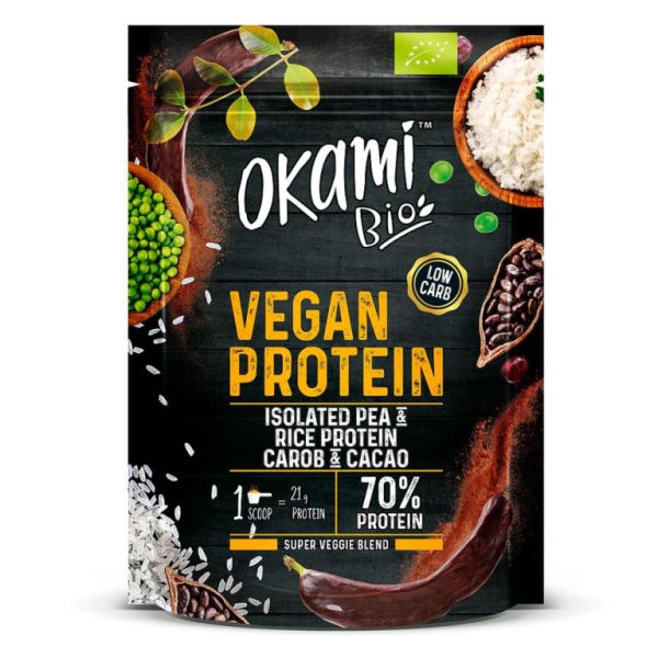 Ärter, ris, kakao och johannesbrödprotein 500 g