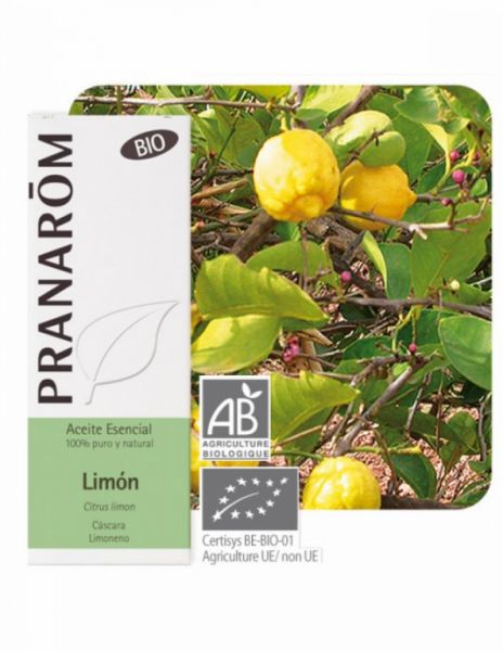 Organic Lemon Peel Essential Oil 10ml - PRANAROM