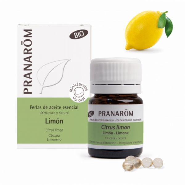 Organic Lemon Peel Essential Oil 60 Minicapsules