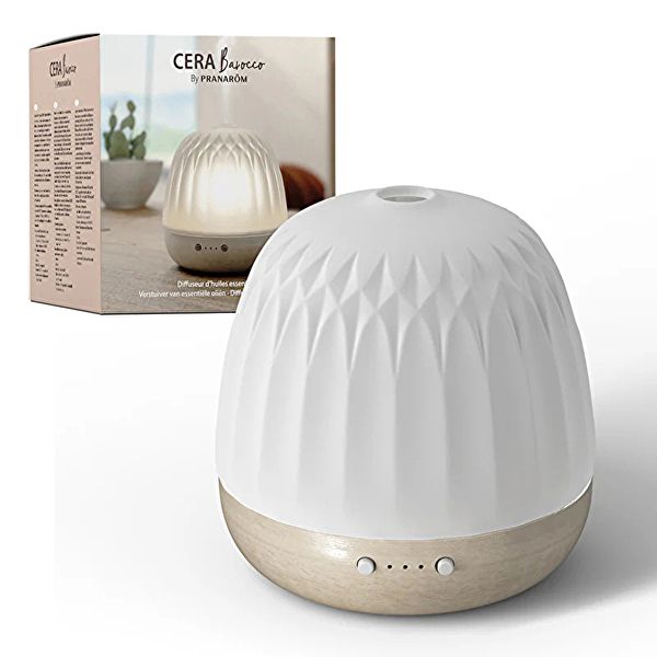 Ultrasonic Wax Diffuser Barocco Wood Ceramic