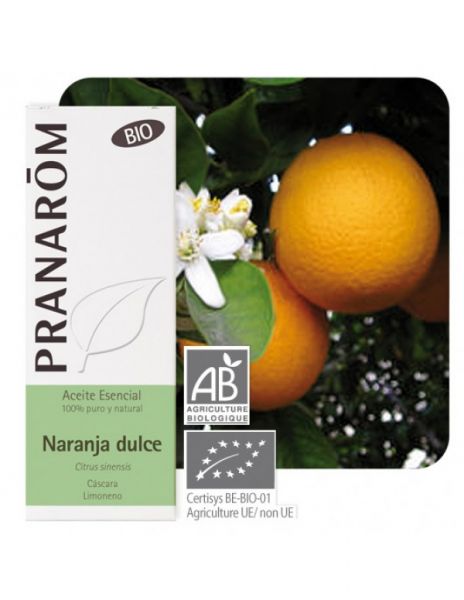 Aceite Esencial Naranja Dulce Cáscara Bio 10 ml