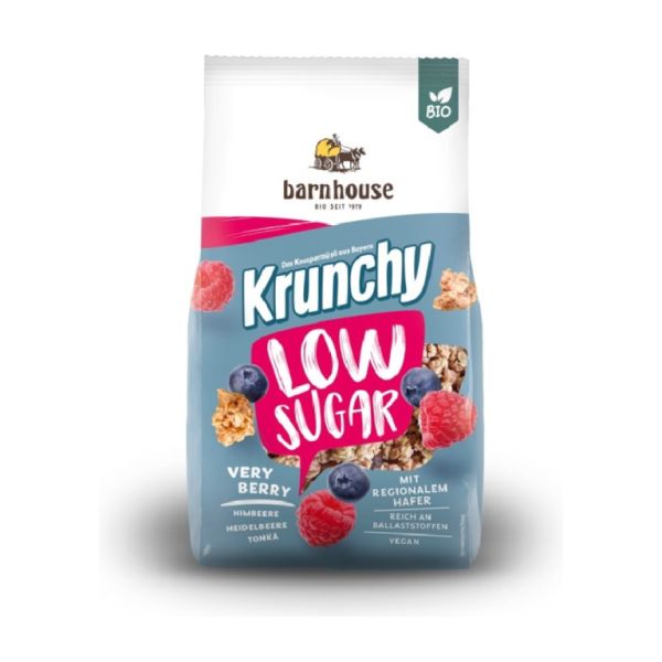 Müsli Krunchy Red Fruits Low Sugar Cereals Very Berry 375 g