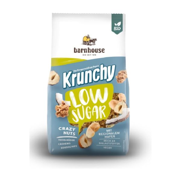 Muesly Krunchy Frutos secos bajo en Azúcar Crazy Nuts 375 g