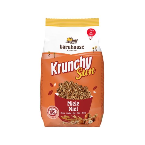 Krunchy Sun Céréales au Miel 375 g - BARNHOUSE