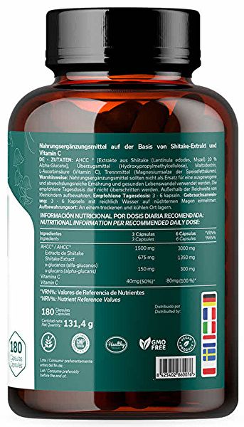 Papiloxyl AHCC® 180 cápsulas. Elimina el virus del papiloma humano Img 2