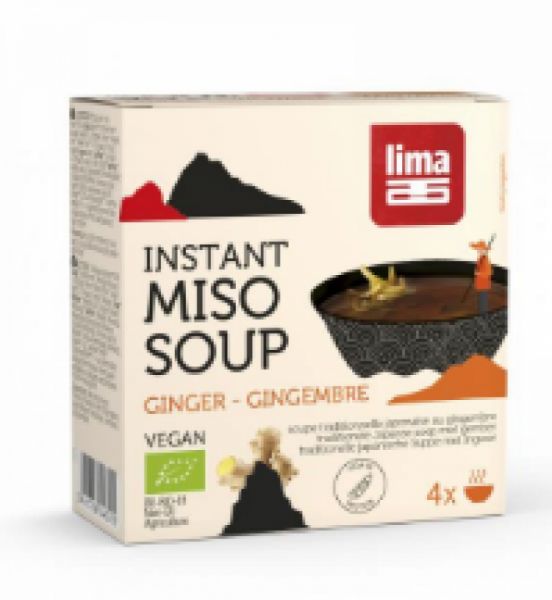 SOUPE MISO INSTANTANÉE AU GINGEMBRE 4X15G BIO