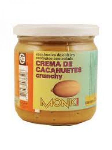 CREMA DE CACAHUETES CRUJIENTE MONKI 330 G BIO