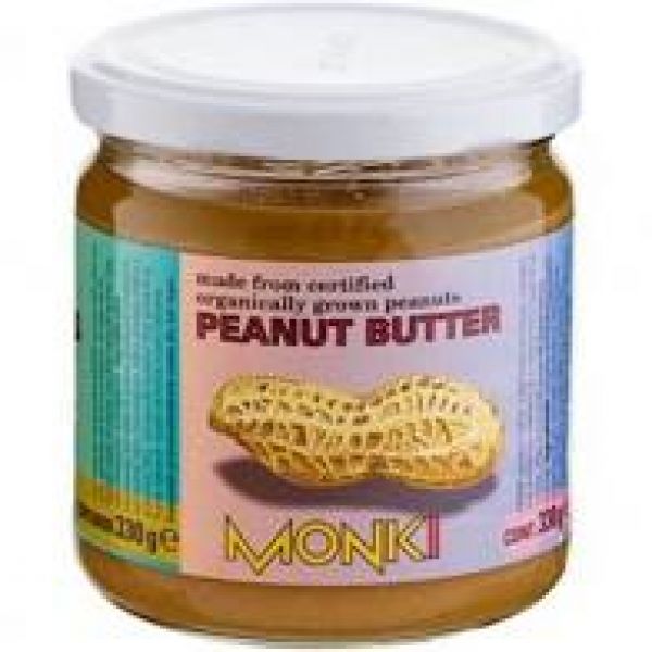 MANTEIGA DE AMENDOIM MONKI 330 G BIO - MONKI