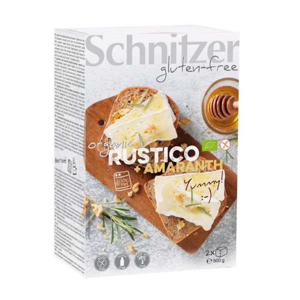 PA MOTLLE AMARANT RUSTIC SENSE GLUTEN SCHNITZER 500 G