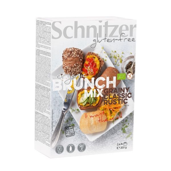 BRUNCH MIX S/G PÃES SCHNITZER 200 G - SCHNITZER