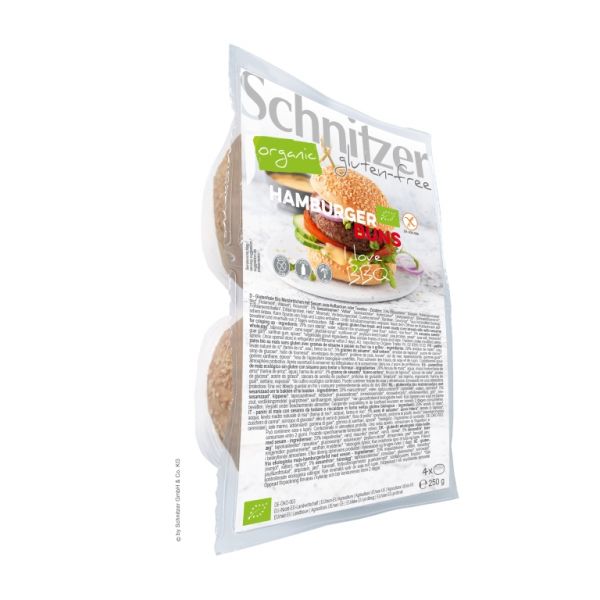 SCHNITZER PAIN À HAMBURGER SANS GLUTEN 4X62,5 G