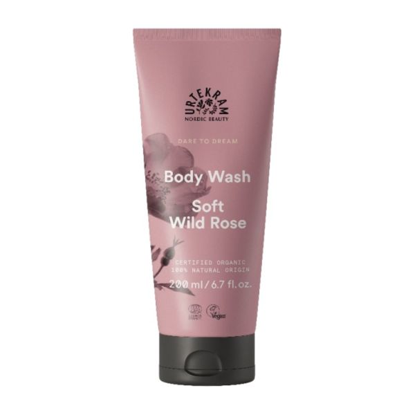 GEL DE BANHO SUAVE ROSA SELVAGEM URTEKRAM 200ML