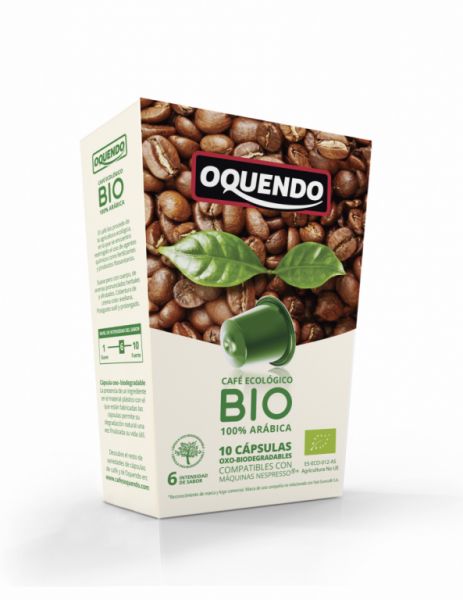 Café Cápsulas Bio 100% Arábica 10 Cápsulas Nesspreso