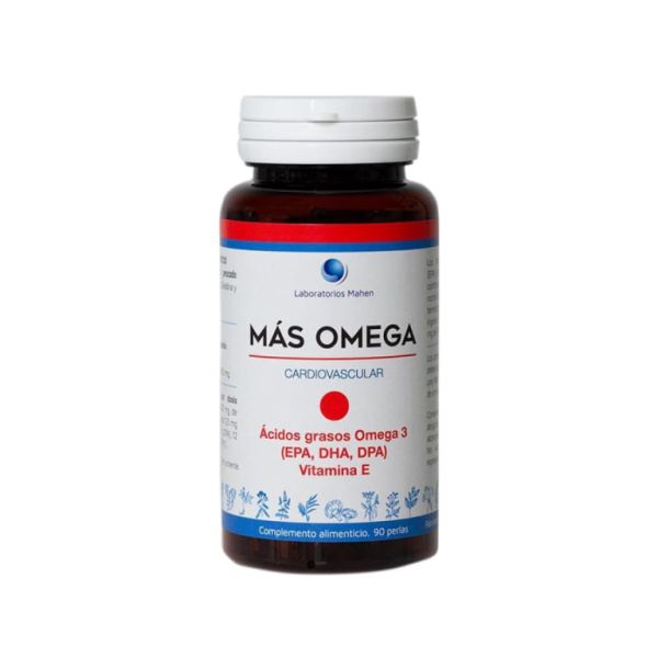 Más Omega 90 Perlas Punto Rojo. 650 mg. - MAHEN