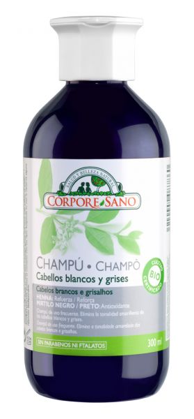 BIO Champô para Cabelos Brancos Cinzentos 300 ml