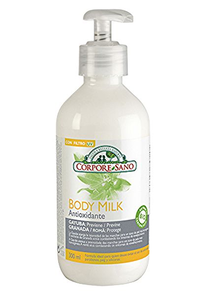 BIO Latte Corpo Antiossidante 300 ml. Uva ursina e melograno