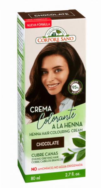 Chocolate Hair Coloring Cream 80 ml - HEALTHY BODY