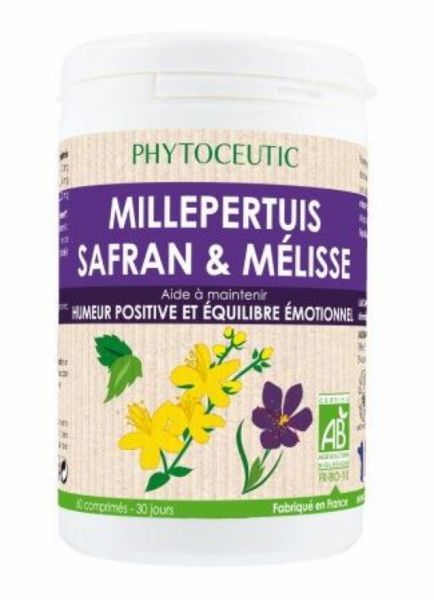 Hiperico Complex + Saffraan + Citroenmelisse Bio 60 tabletten