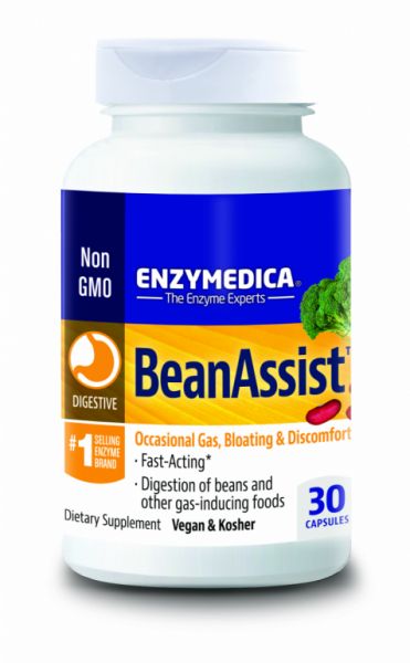 Beanassist 30 Vegetable Capsules - ENZYMEDICA