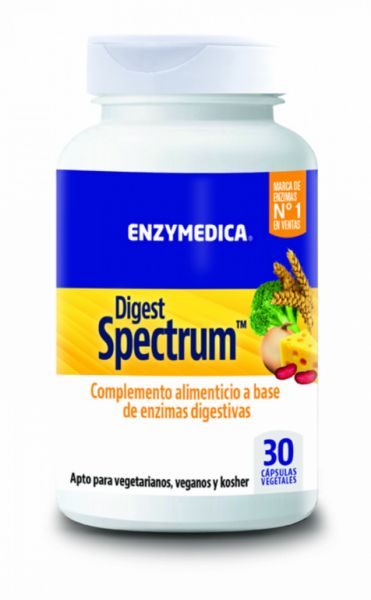 Digest Spectrum 30 cápsulas vegetais - ENZYMEDICA