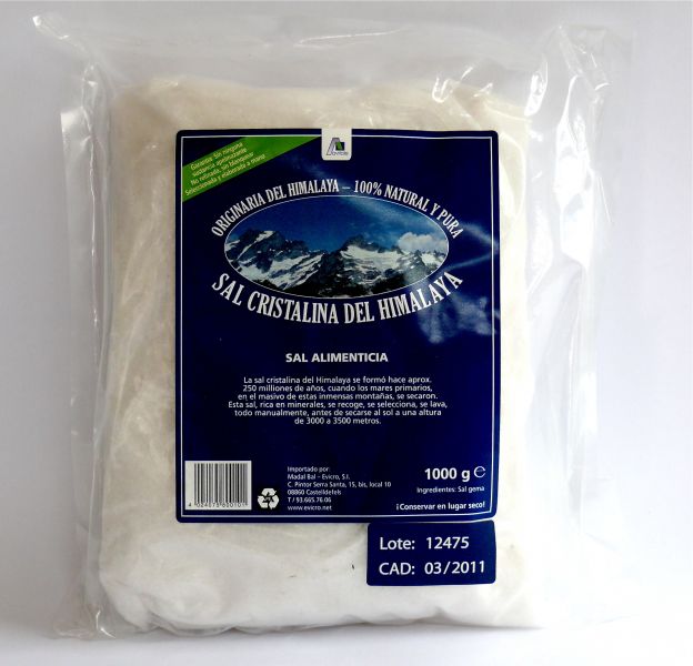 SAL BRANCO MOÍDO DO HIMALAIA 1Kg - MADAL BAL