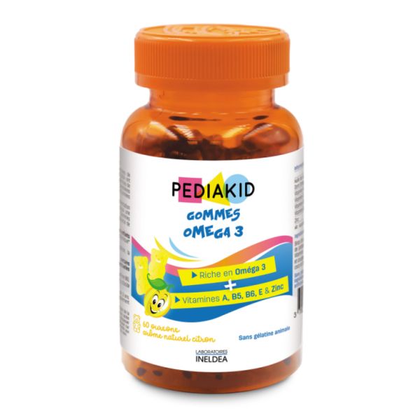 Pediakid 60 Gominolas Ositos Omega 3 Sabor Limón