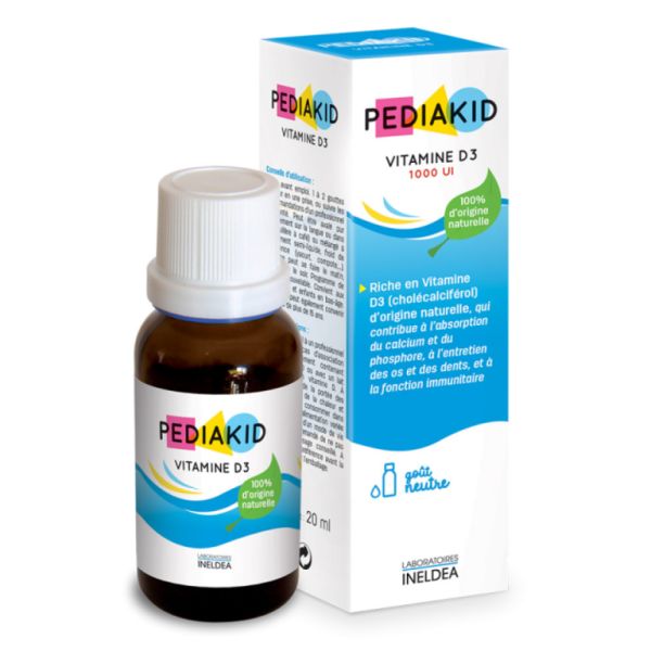 Pediakid Vitamin D3 20 ml Neutral - INELDEA