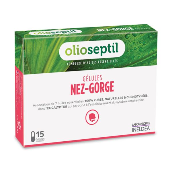 Olioseptil Nez Gorge 15 gélules - INELDEA