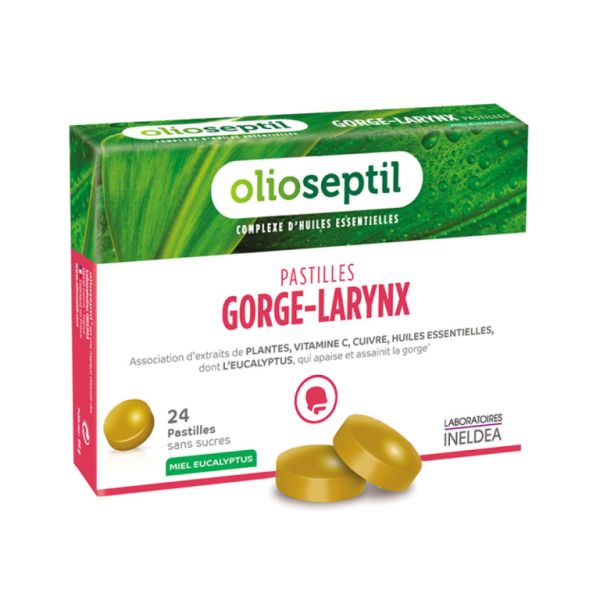 Olioseptil Garganta Laringe Miel Plantas 24 pastillas