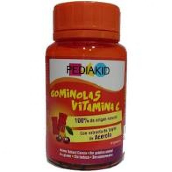 Pediakid 60 gomas de vitamina C sabor cereja